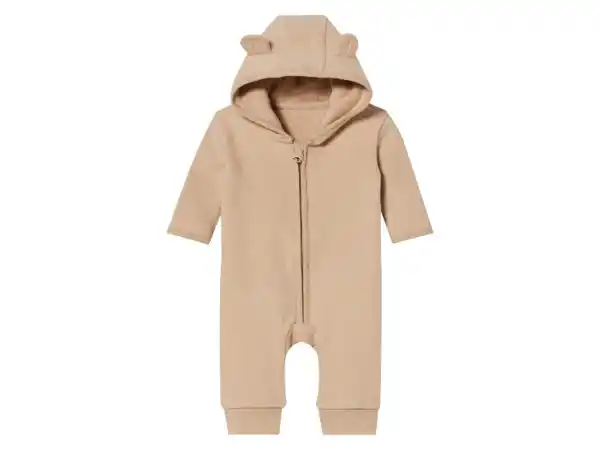 Bild 2 von lupilu® Baby-Fleece-Overall, Kapuze mit Öhrchen-Applikation