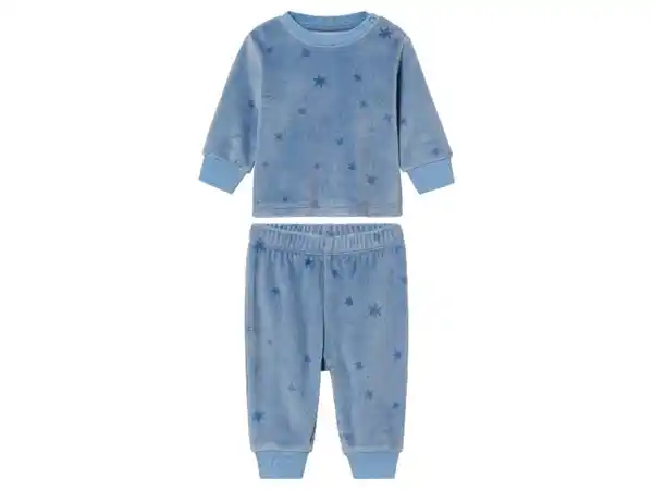 Bild 2 von lupilu® Baby Velours-Pyjama, aus recyceltem Material