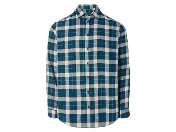Bild 4 von LIVERGY® Herren Flanell-Freizeithemd, mit abgerundetem Saum
