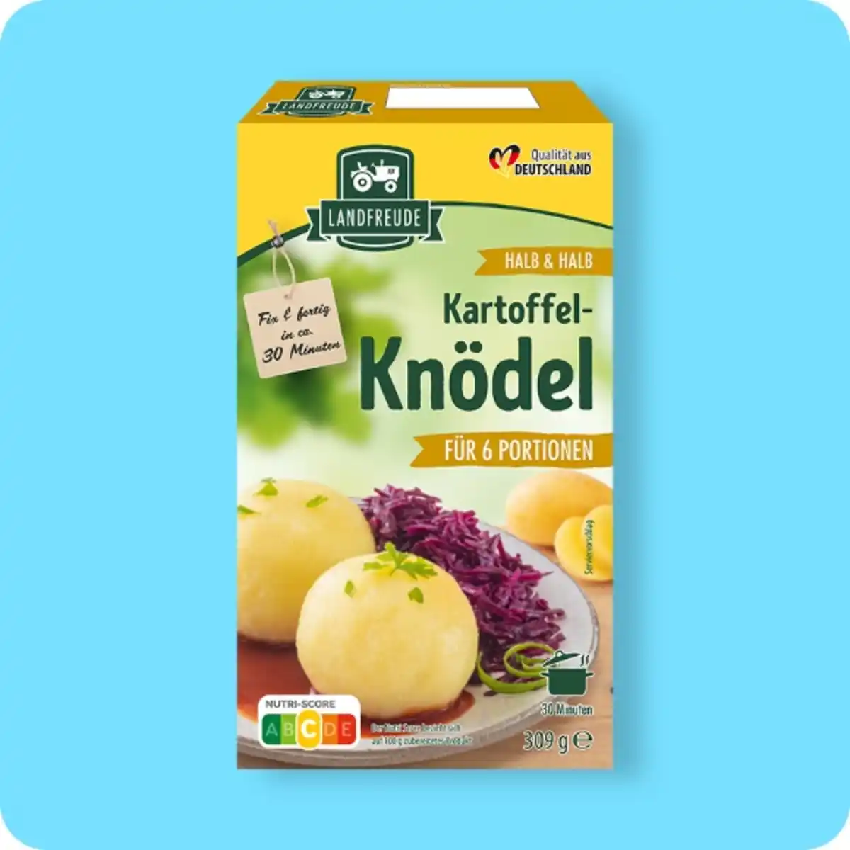 Bild 1 von LANDFREUDE Kartoffelknödel, halb & halb, Für 6 Portionen