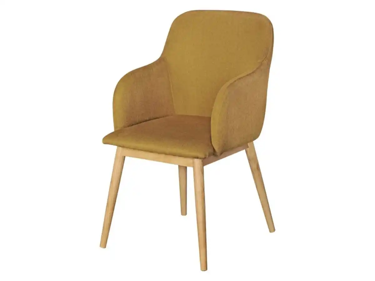 Bild 2 von Wohnling Wohnling Esszimmerstuhl »Skandi«, hohe Armlehnen, Retro-Design, mit Holzbeinen