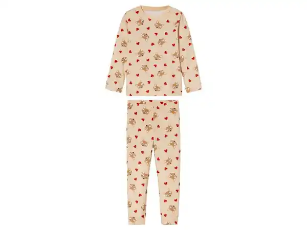 Bild 2 von lupilu® Kleinkinder Plüschpyjama, optimale Passform