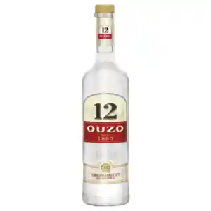 Ouzo 12, 12 Gold, Ouzo of Plomari oder Pitù Cachaça do Brasil