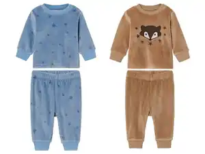 lupilu® Baby Velours-Pyjama, aus recyceltem Material