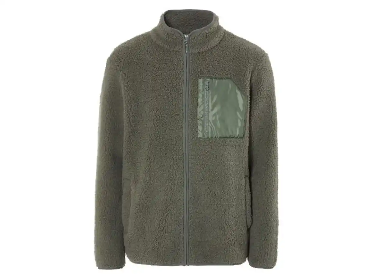 Bild 2 von LIVERGY® Herren Fleecejacke / Fleecetroyer aus Sherpa-Fleece