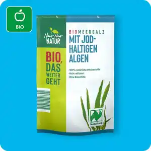 NUR NUR NATUR Bio-Meersalz, Mit jodhaltigen Algen