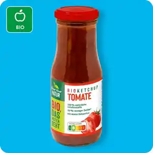 NUR NUR NATUR Bio-Ketchup, Tomate oder Curry