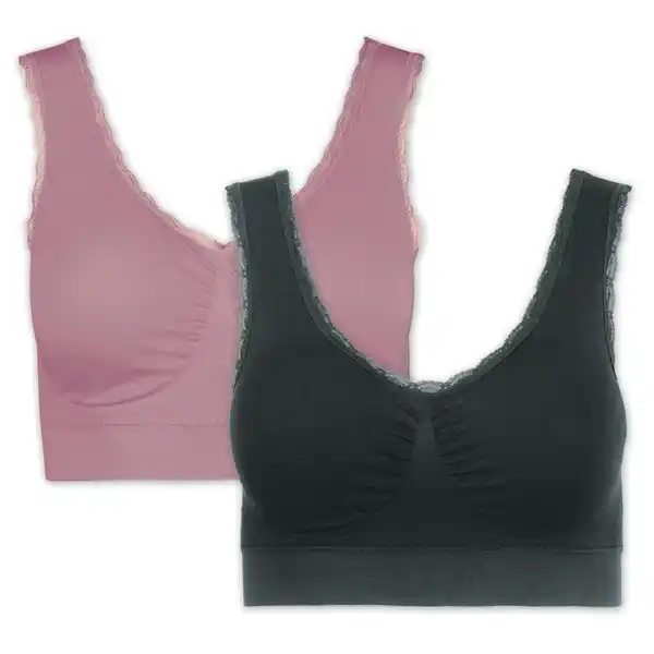 Bild 1 von J-Line Seamless-BH mit Spitze 2er-Pack