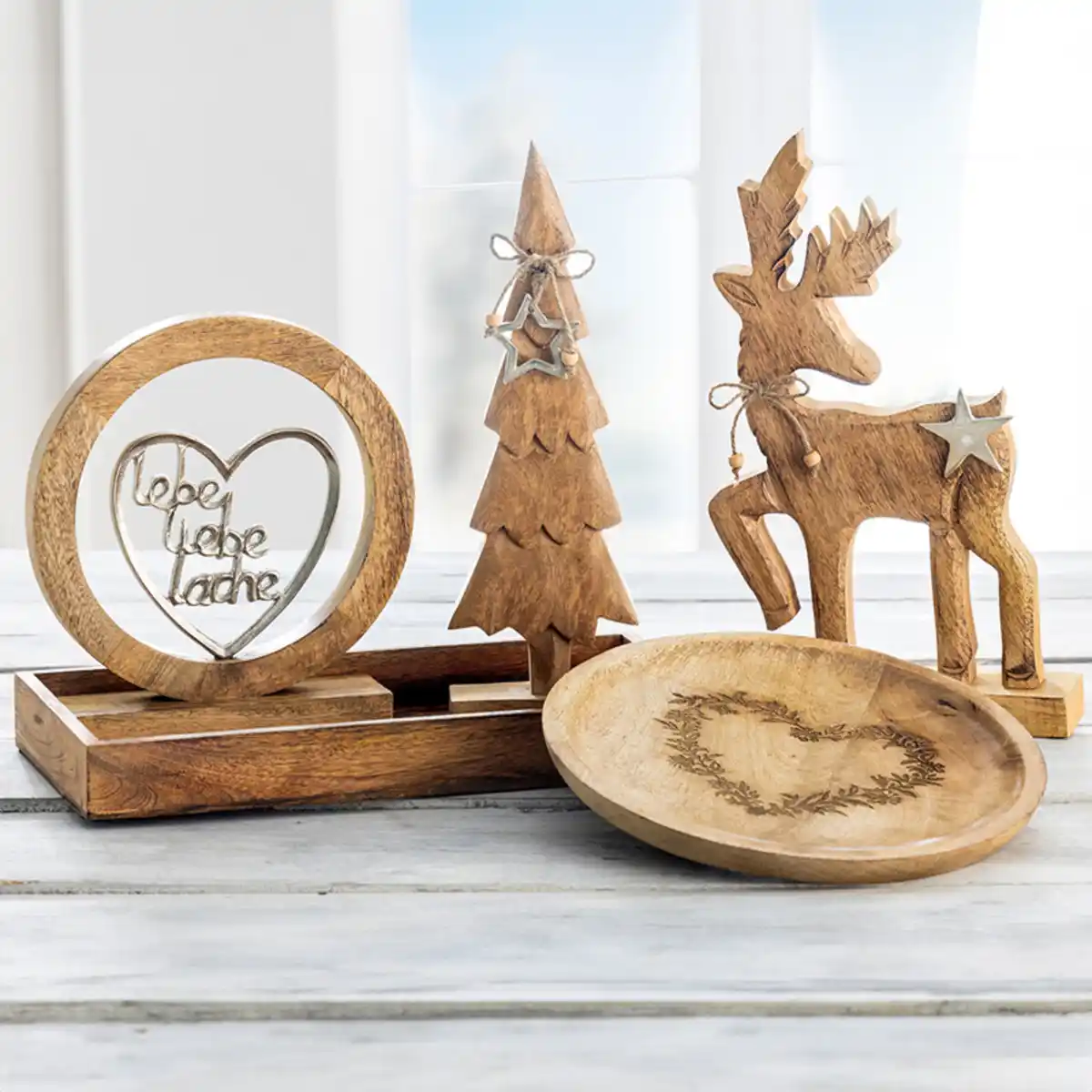 Bild 1 von Bella Casa Handgefertigte Mangoholz-Dekoration