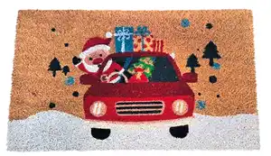 Fußmatte Kokos Christmas Truck 40x60cm rot