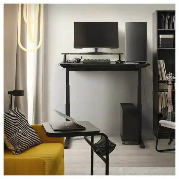 Bild 4 von UTMANING Gamingschreibtisch sitz/steh, elektrisch/schwarz 120x80 cm