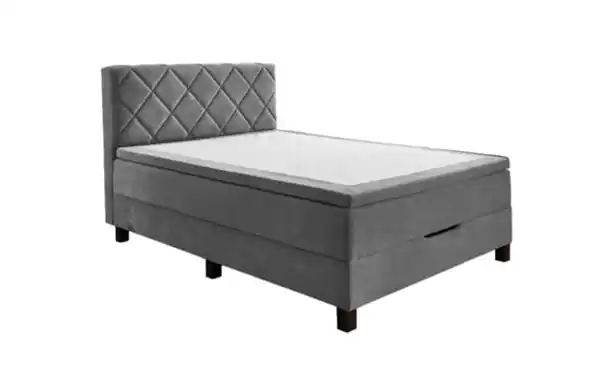 Bild 1 von Boxspringbett BX2280 Jeff, grau, 120 x 200 cm