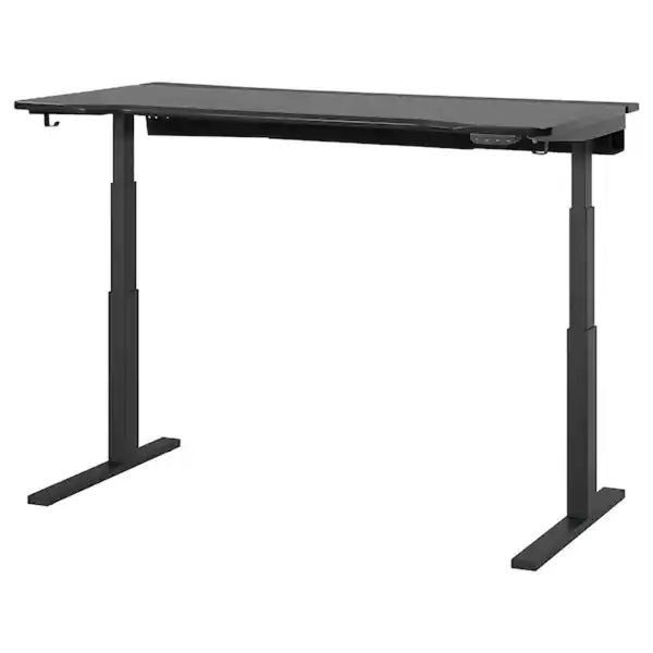 Bild 2 von UTMANING Gamingschreibtisch sitz/steh, elektrisch/schwarz 160x80 cm