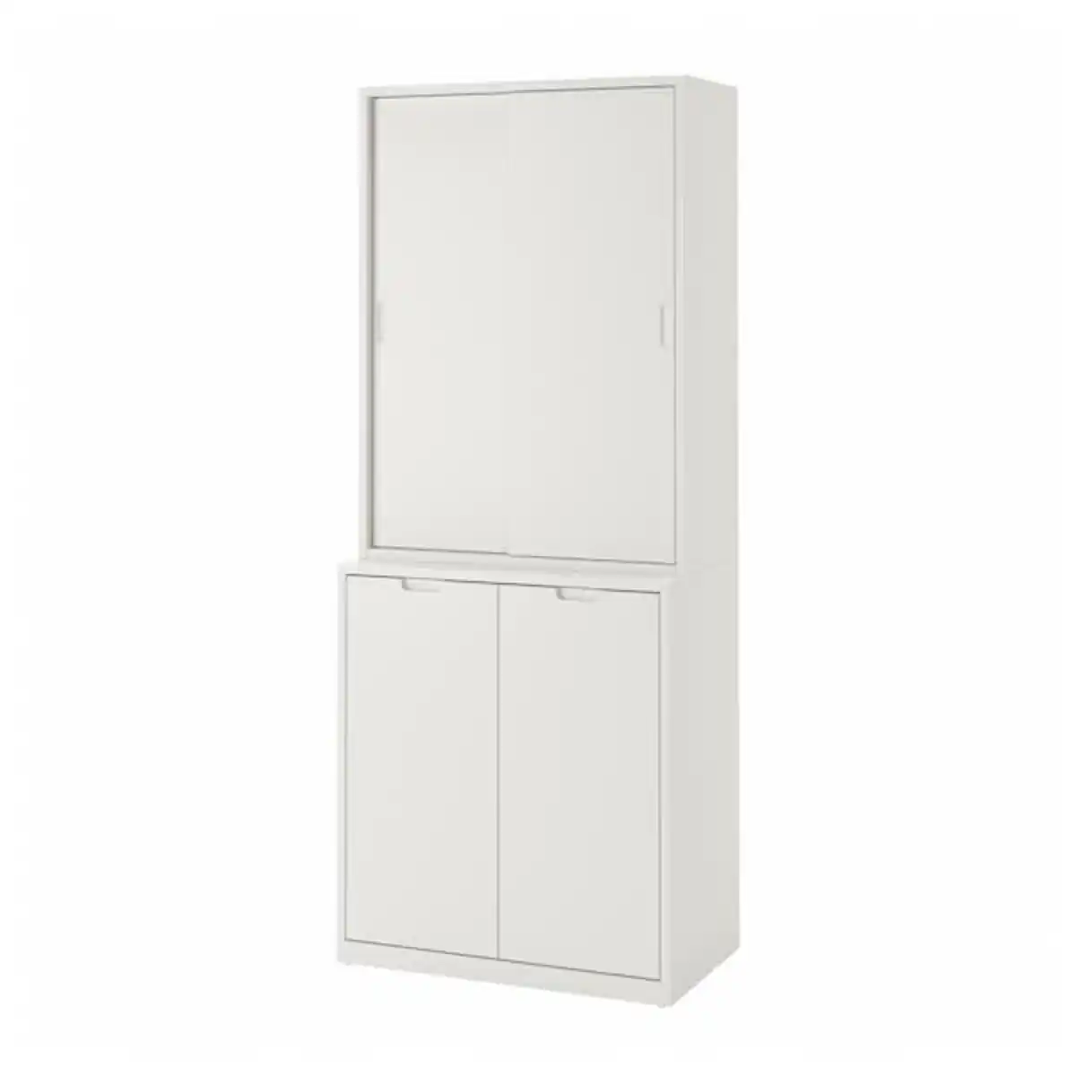 Bild 1 von TONSTAD Aufbewahrung mit Schiebetüren, elfenbeinweiß 81x47x201 cm