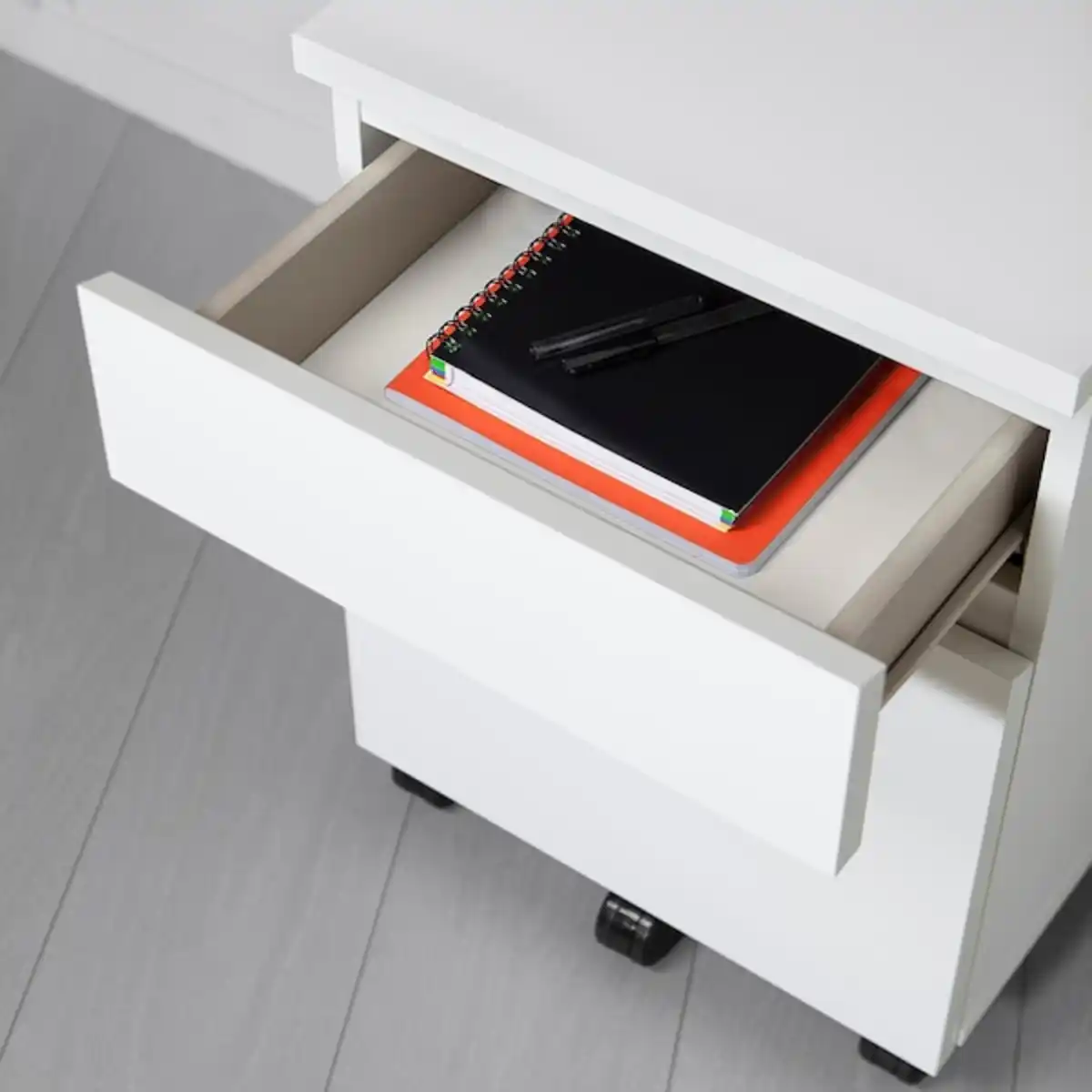 Bild 3 von MALM Schubladenelement auf Rollen, weiß 42x59 cm