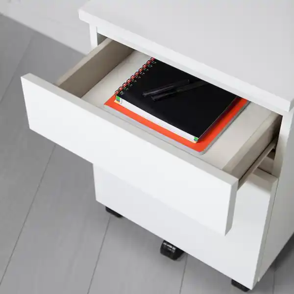 Bild 3 von MALM Schubladenelement auf Rollen, weiß 42x59 cm