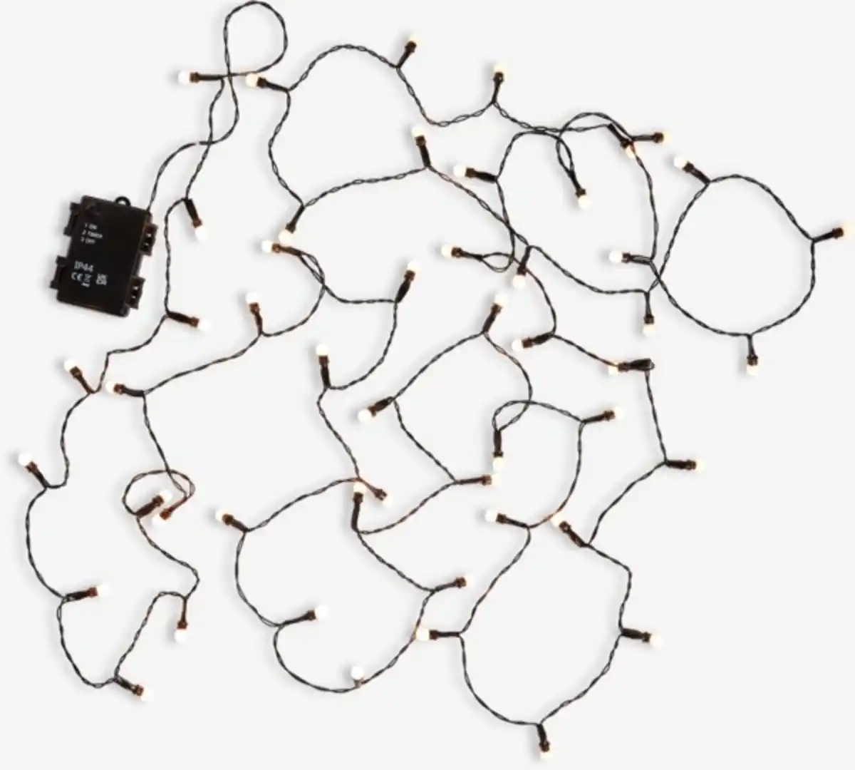 Bild 1 von XMAS LED-Lichterkette KRANS L490cm m/50 LED und Timer