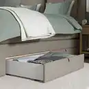 Bild 4 von LILLFJÄLLET Boxspringbett mit Bettkasten, Valevåg mittelfest/Tuddal Tibbleby beige 160x200 cm