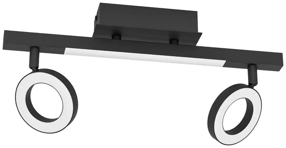 Bild 1 von Eglo 2er LED Spot Cardillo 2 schwarz 38,5 x 8,5 cm