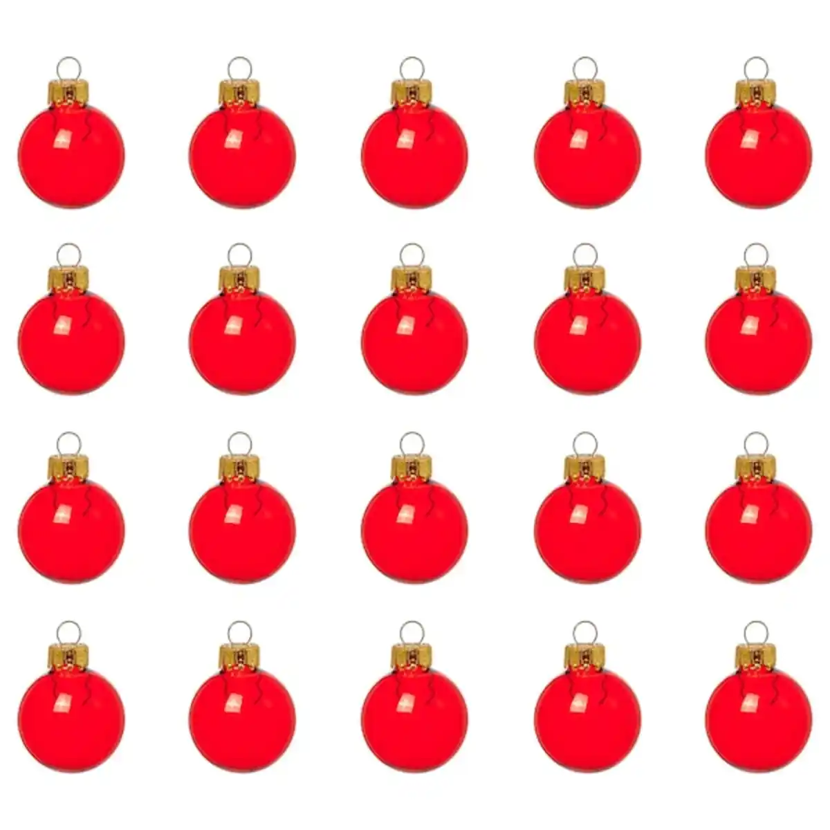 Bild 1 von VINTERFINT Baumschmuck, Kugel Glas/rot 3.5 cm