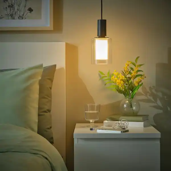 Bild 2 von SUNNEBY / MOLNART Lampenaufhängung +LED-Leuchtmittel