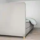 Bild 3 von DUNVIK Boxspringbett, Vågstranda fest/mittelfest/Tuddal Gunnared beige 160x200 cm