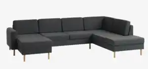 Sofa SVALBARD Ecke rechts dunkelgrau