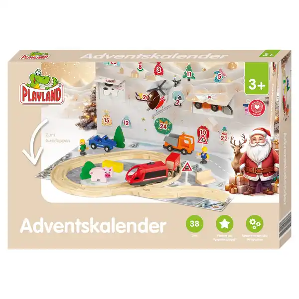 Bild 1 von Holz Eisenbahn Adventskalender