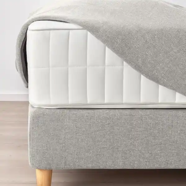 Bild 3 von DUNVIK Boxspringbett, Vatneström fest/Tistedal Gunnared beige 140x200 cm