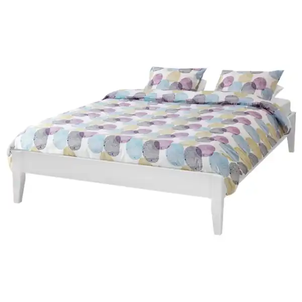 Bild 2 von FLUBERG Bettgestell, weiß/Lönset 180x200 cm