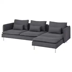 SÖDERHAMN 4er-Sofa mit Récamiere