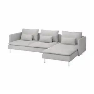 SÖDERHAMN 4er-Sofa mit Récamiere