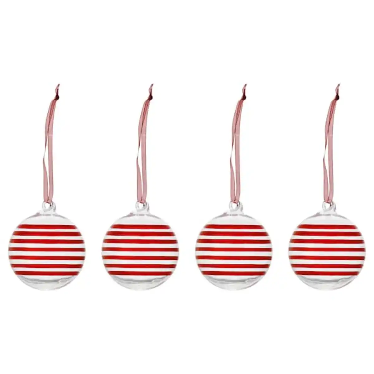 Bild 1 von VINTERFINT Baumschmuck, Kugel Klarglas/rot 6 cm