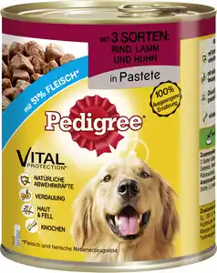 Pedigree Hundefutter Classic 800 g mit Rind, Lamm und Huhn