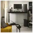 Bild 4 von UTMANING Gamingschreibtisch sitz/steh, elektrisch/schwarz 160x80 cm