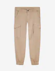 Herren Cargohose - Twill - beige