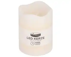 O’canny LED Kerze mit Timer champagner 7 x 9 cm