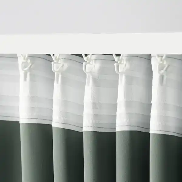 Bild 3 von PRAKTTIDLÖSA 2 Gardinenschals (abdunk.), grün 145x300 cm