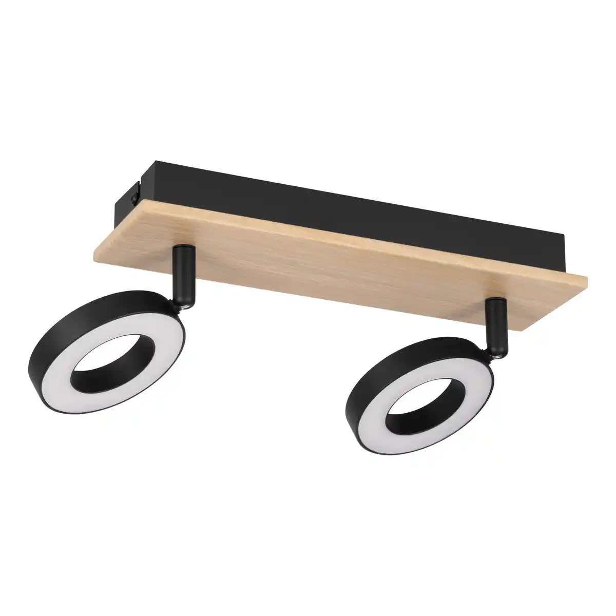 Bild 1 von Eglo 2er Spot Rielves braun schwarz 28 x 7 cm