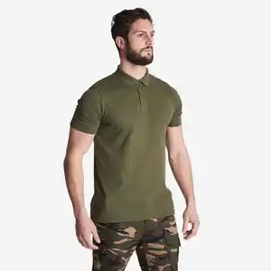 Jagd-Poloshirt Herren 100 atmungsaktiv grün