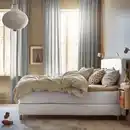 Bild 2 von DUNVIK Boxspringbett, Vågstranda fest/mittelfest/Tuddal Gunnared beige 160x200 cm