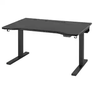 UTMANING Gamingschreibtisch sitz/steh, elektrisch/schwarz 120x80 cm