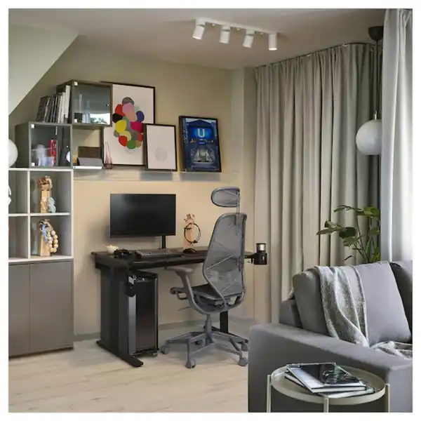 Bild 3 von UTMANING Gamingschreibtisch, schwarz 120x80 cm