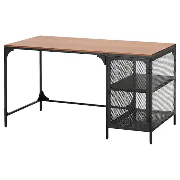 Bild 1 von FJÄLLBO Schreibtisch, schwarz 140x70 cm