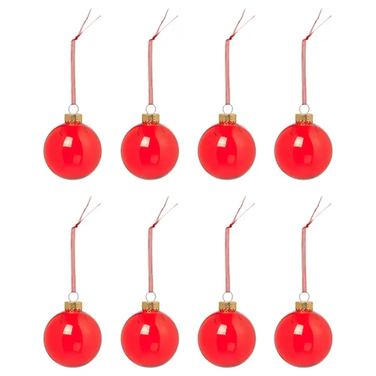 Bild 1 von VINTERFINT Baumschmuck, Kugel Glas/rot 6 cm