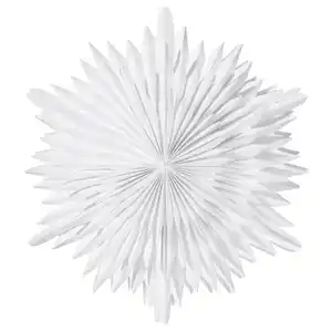 STRÅLA Leuchtenschirm, 3-D Blume/sternförmig weiß 60 cm