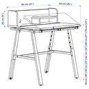 Bild 4 von PIPLÄRKA Schreibtisch, neigbar 80x63 cm
