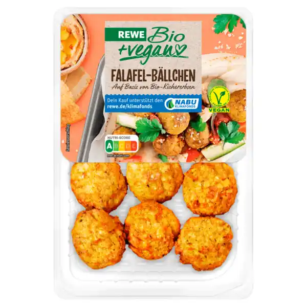 Bild 1 von REWE Bio + vegan Falafelbällchen 200g