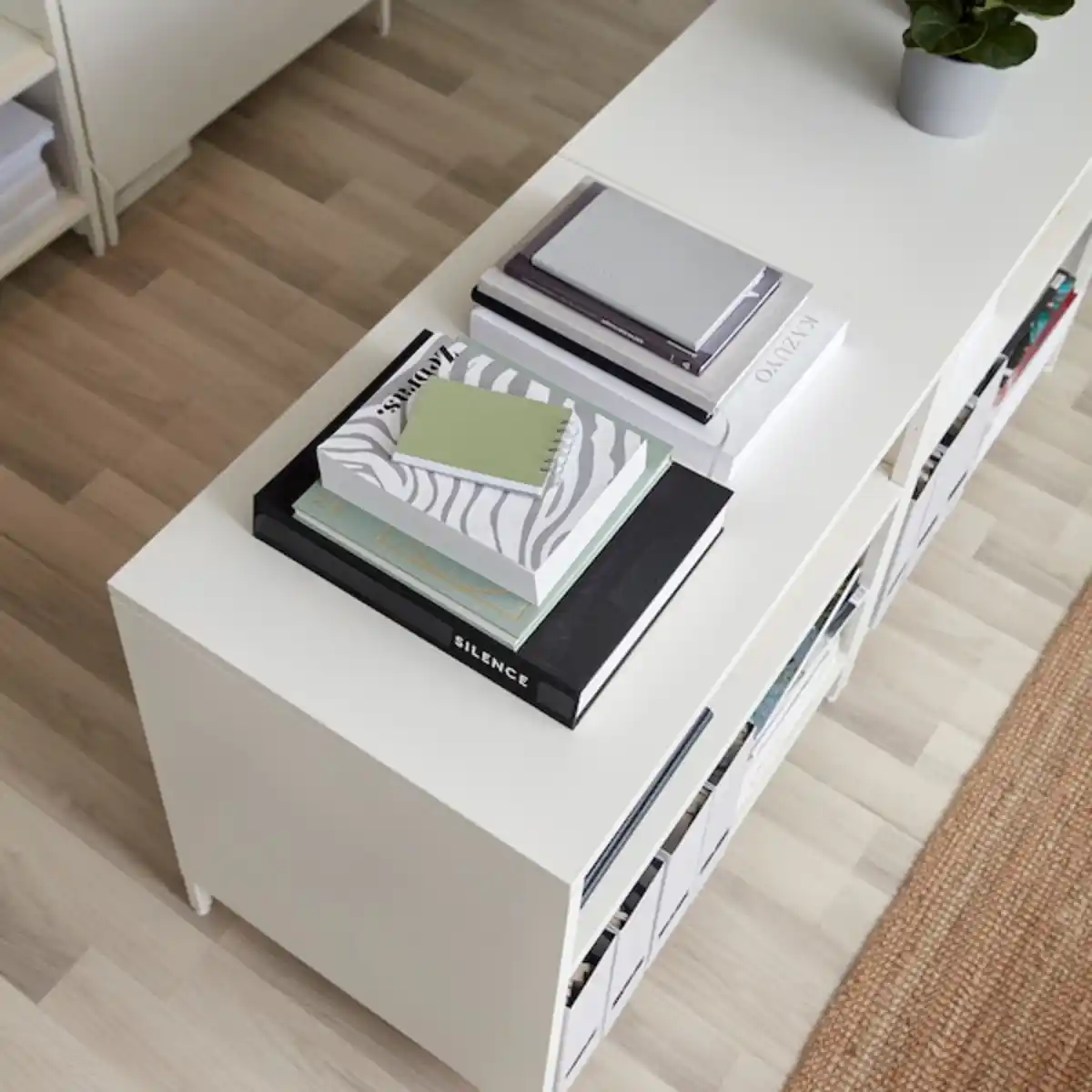 Bild 2 von TROTTEN Schiebetürenschrank, weiß 80x55x75 cm