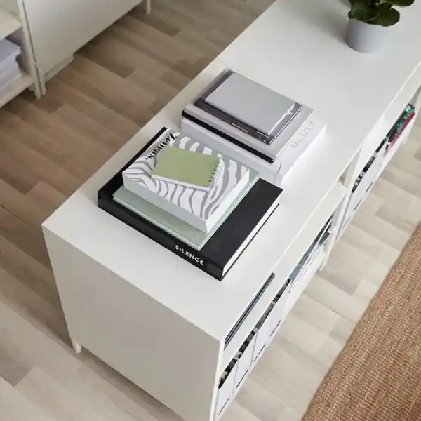 Bild 2 von TROTTEN Schiebetürenschrank, weiß 80x55x75 cm